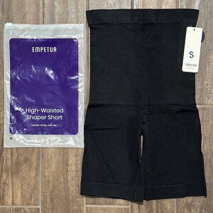 Shapermint Empetua All Day Every Day High-Waisted BLACK Shaper Shorts Size SMALL